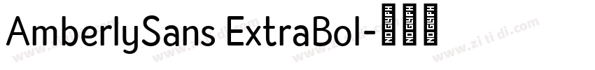 AmberlySans ExtraBol字体转换
